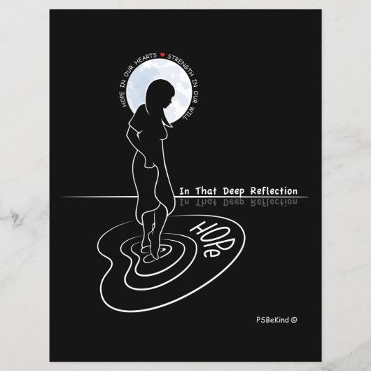 その深いでReflection_Flat紙シート11"x8.5" (正面)