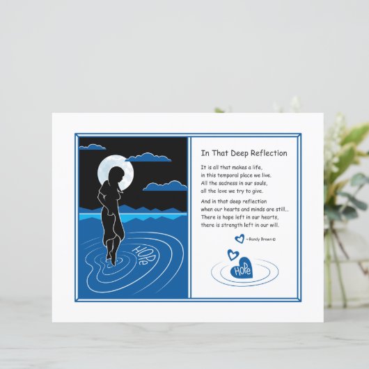 その深いでReflection_Flat紙シート11"x8.5" (スタンド正面)