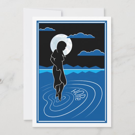 その深いリフレクション3_フラットカード5"x7" 案内状 (正面)