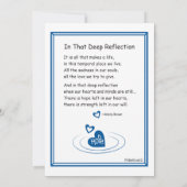 その深いリフレクション3_フラットカード5"x7" 案内状 (裏面)