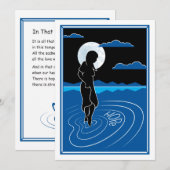 その深いリフレクション3_フラットカード5"x7" 案内状 (正面/裏面)