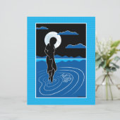 その深い反射2_フラット紙シート8.5x11インチ (スタンド正面)