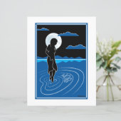 その深い反射3_フラット紙シート8.5x11インチ (スタンド正面)