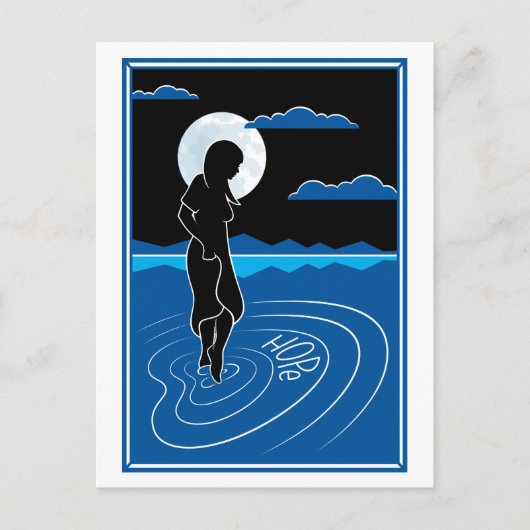 その深い反射_はがき ポストカード (正面)