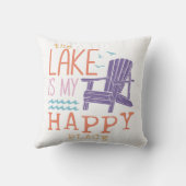 その湖は私の幸せな場所だ クッション (裏面)