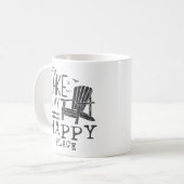 その湖は私の幸せな場所だ コーヒーマグカップ (正面左)