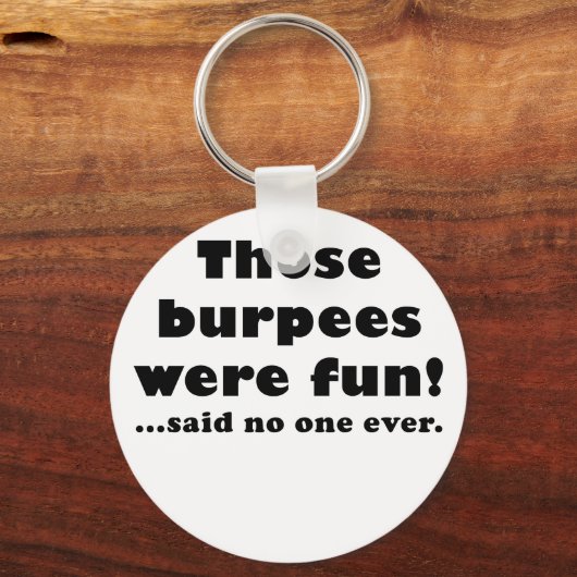 その炭水化物はおもしろいには誰も言われなかった キーホルダー (正面)