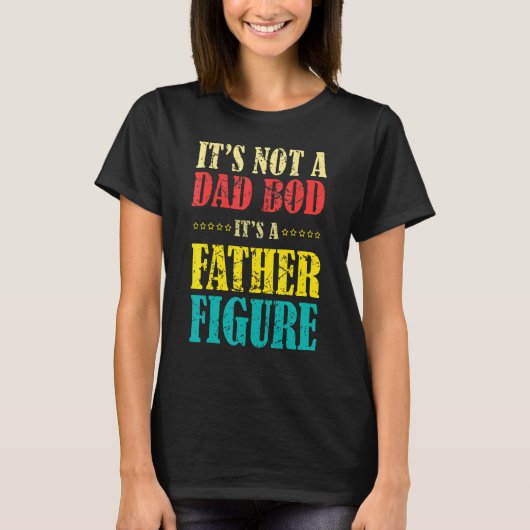 その父親姿Aおもしろいヴィンテージ Tシャツ (正面)