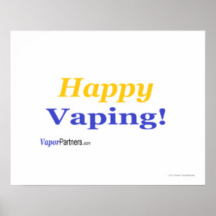 その特別の日のためのVaping幸せなポスター! ポスター