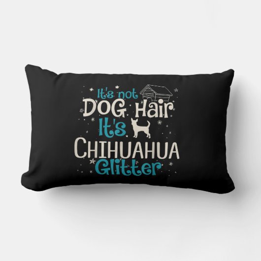 その犬ではない、チワワグリッター ランバークッション (正面)