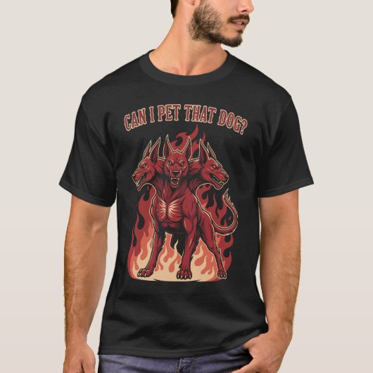 その犬に触ってもいい?ケルベロス Tシャツ (正面)