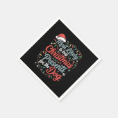 その犬に買はクリスマスプレゼントが最も多い スタンダードカクテルナプキン (角)