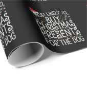 その犬に買はクリスマスプレゼントが最も多い ラッピングペーパー (ロールコーナー)