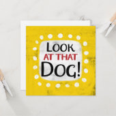 その犬のグリーティングカードを見る カード (正面/裏面インサイチュ)