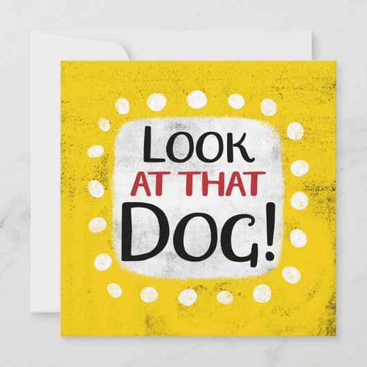 その犬のグリーティングカードを見る カード (正面)