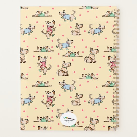 その犬のライフイエロープランナーの名前 プランナー手帳 (裏面)