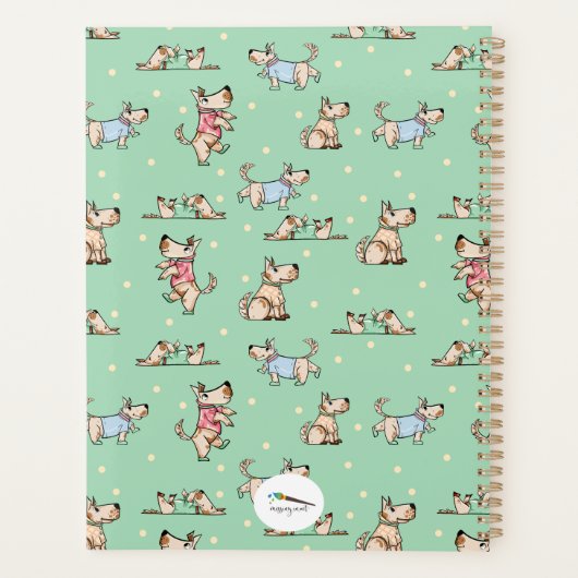 その犬のライフグリーンプランナーの名前 プランナー手帳 (裏面)