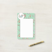 その犬のライフグリーン犬のパターン ポストイット (デスク上)