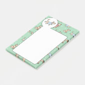 その犬のライフグリーン犬のパターン ポストイット (アングル)