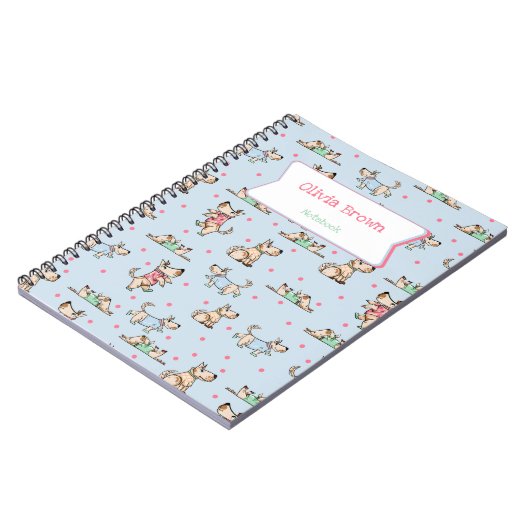 その犬の生活が並んだノート ノートブック (左側)