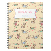 その犬の生活が並んだノート ノートブック (正面)