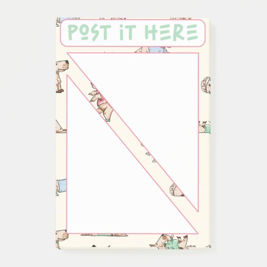 その犬の生活はここに置く ポストイット (正面)