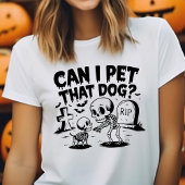その犬の骨格ゴシックハロウィンおもしろいをペットにできるか トライブレンドTシャツ