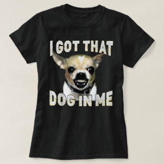 その犬を私の中に入れたよ 面白い犬 チワワ 愛好家 Tシャツ
