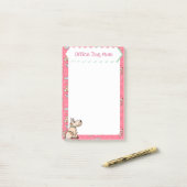 その犬ライフピンク犬パターン犬の母 ポストイット (デスク上)