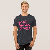 その犬触っていい? トライブレンドTシャツ (正面全面)
