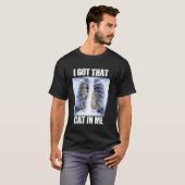 その猫が私の中にいるX線ミーム Tシャツ (正面フル)