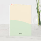 その猫ライフかわいい子猫キッズネーム編集可能 カード (裏面)