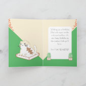 その猫ライフかわいい子猫キッズネーム編集可能 カード (内部)