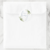 その男の子のほこりっぽい青い緑の赤ん坊のシャワーの好意 ラウンドシール (バッグ)