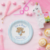 その男の子のカスタムテディベアエンジェル ペーパープレート (パーティー)