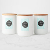 その男の子のティール(緑がかった色)赤ちゃんシャワーガラス石工の瓶ラベル フードラベル (ボトル)