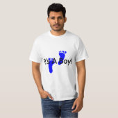 その男の子のベビーの足跡 Tシャツ (正面フル)