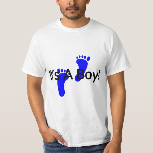 その男の子のベビーの足跡 Tシャツ (正面)