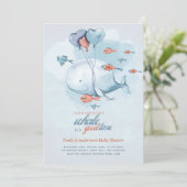 その男の子のベビージェンダーがシャワークジラの海洋生物を明らかにする 招待状 (スタンド正面)