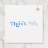 その男の子のベビー事物ブルーボーイベビーシャワー フェイバータグ (裏面)