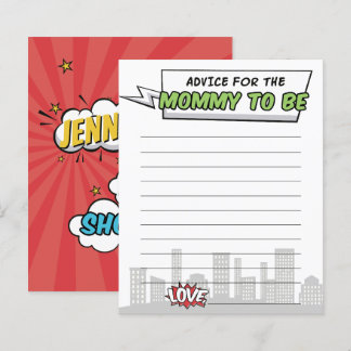 その男の子の漫画ブックスーパーヒーローベビーシャワーアドバイス