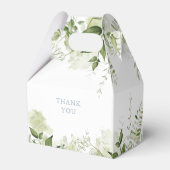 その男の子の緑の埃っぽい青い赤ちゃんシャワー フェイバーボックス (裏面サイド)