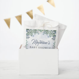 その男の子の緑の花ベビーシャワー フェイバーバッグ