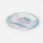 その男の子の象の赤ちゃんシャワーパーティー ペーパープレート (アングル)