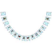 その男の子の青い雲テディベア赤ちゃんシャワー