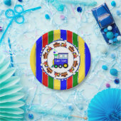 その男の子のChoo Choo Train赤ちゃんシャワーパーティー ペーパープレート (パーティー)