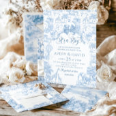 その男の子ブルートイレサファリ動物の赤ちゃんシャワー 招待状