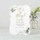 その男の子，ボモダンタニカル，男の赤ちゃんシャワー 招待状 (スタンド正面)