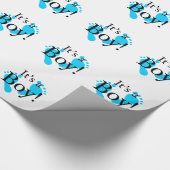 その男の子-生まれたばかりのなベビーお祝い ラッピングペーパー (角)