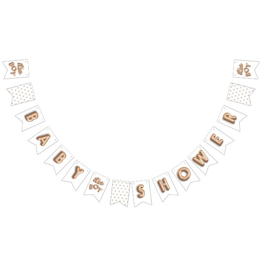 その男の子! 金ゴールドのバント バンティングフラッグ (全)